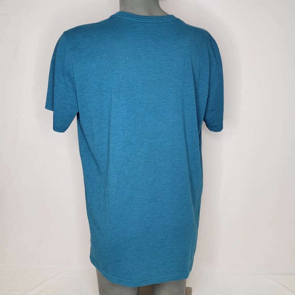 Men's Nike Dri-FIT Breathe Graphic Short Sleeve Training Top AJ8004 Blue Size XL - Picture 2 of 6